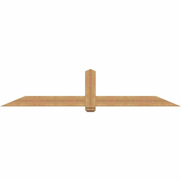 Ekena Millwork Eugene Smooth Timber Gable Bracket, Western Red Cedar, 96"W x 20"H x 3 1/2"D x 5 1/2"F, 5/12 Pitch GBW096X20X0406EUG00SWR - main